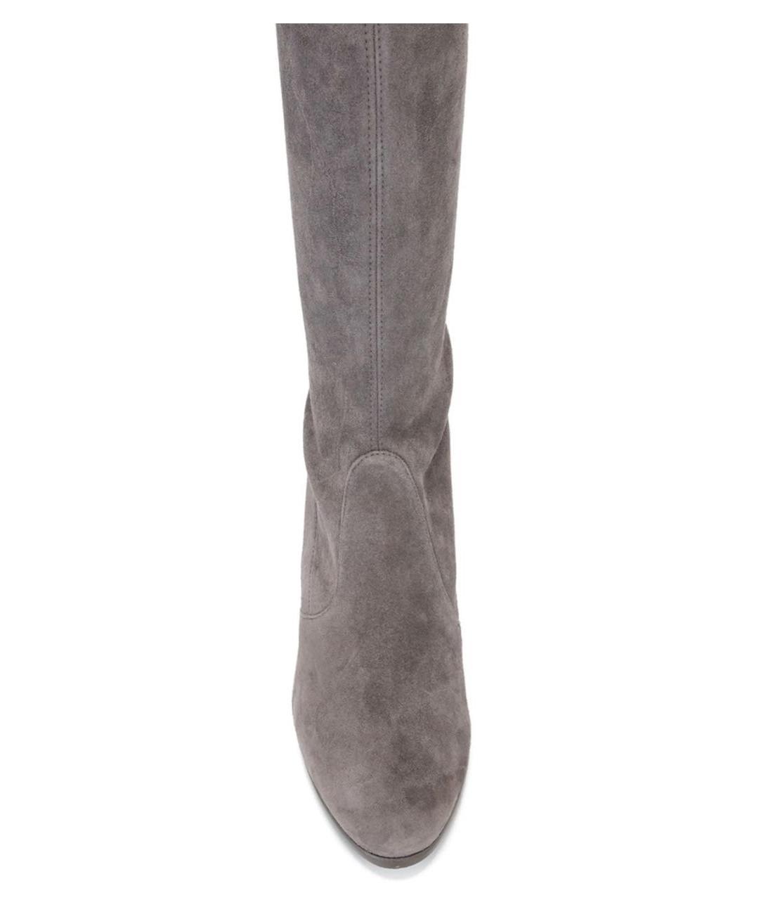 STUART WEITZMAN Серые замшевые ботфорты, фото 4
