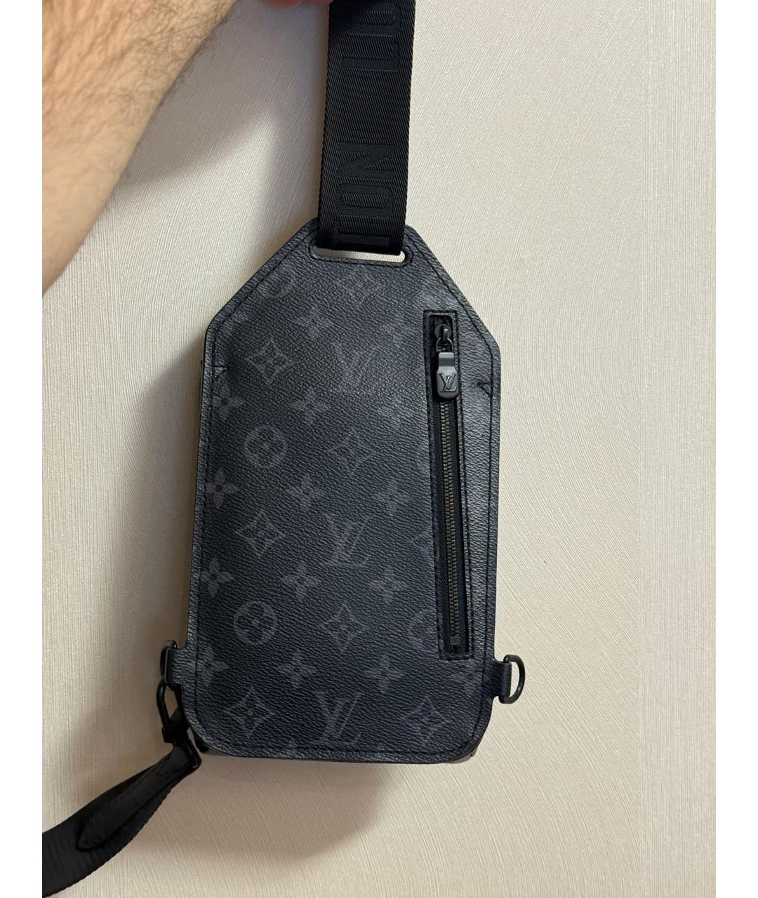 LOUIS VUITTON Черная сумка на плечо, фото 3
