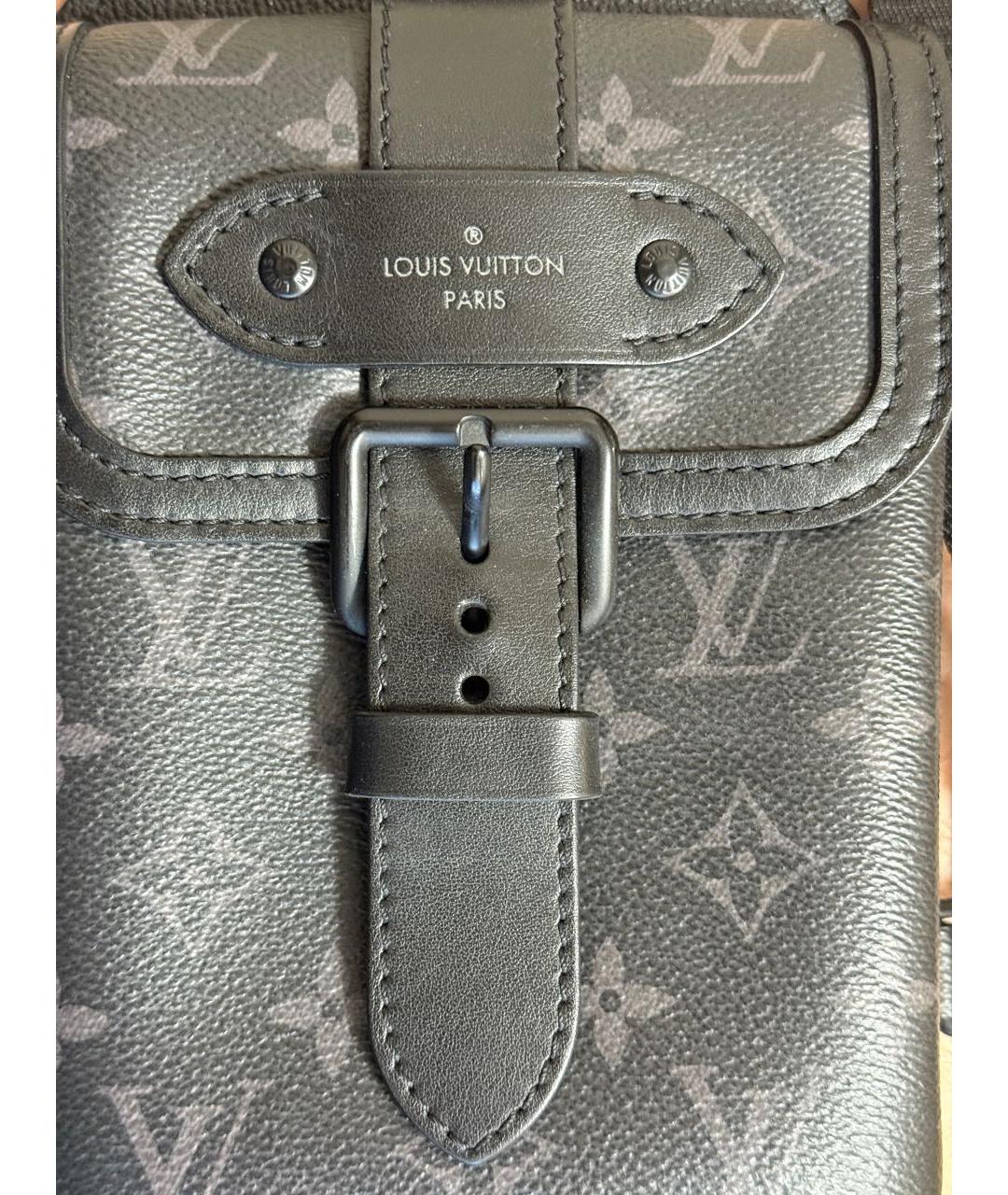LOUIS VUITTON Черная сумка на плечо, фото 7