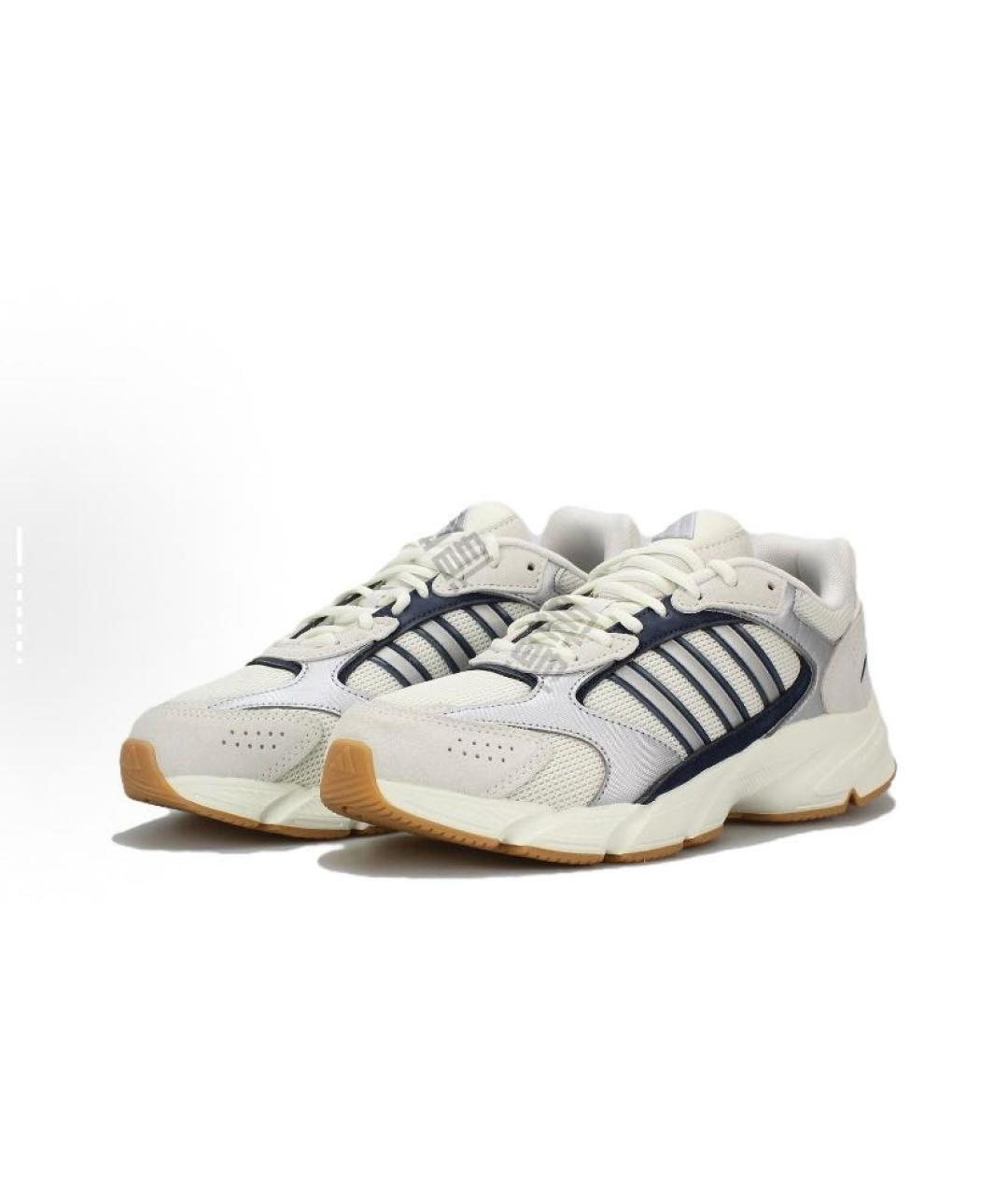 ADIDAS Белые текстильные низкие кроссовки / кеды, фото 4