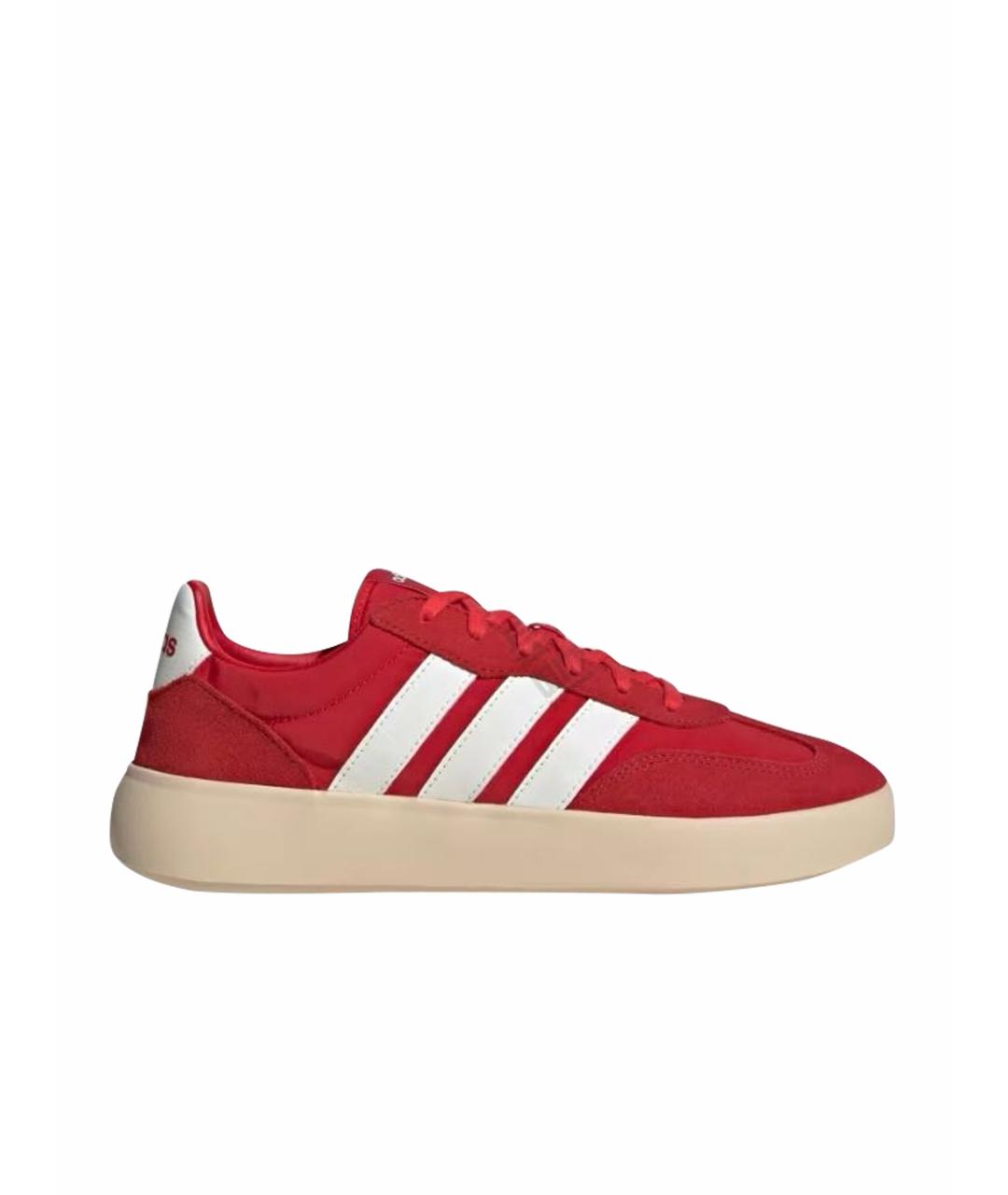 ADIDAS Красные текстильные низкие кроссовки / кеды, фото 1