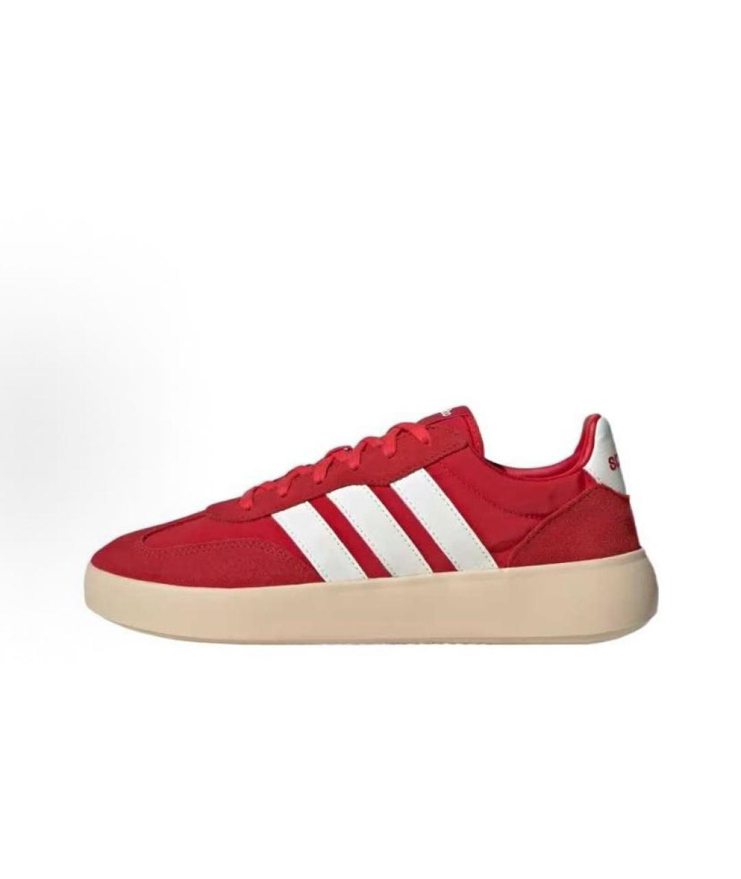 ADIDAS Красные текстильные низкие кроссовки / кеды, фото 2