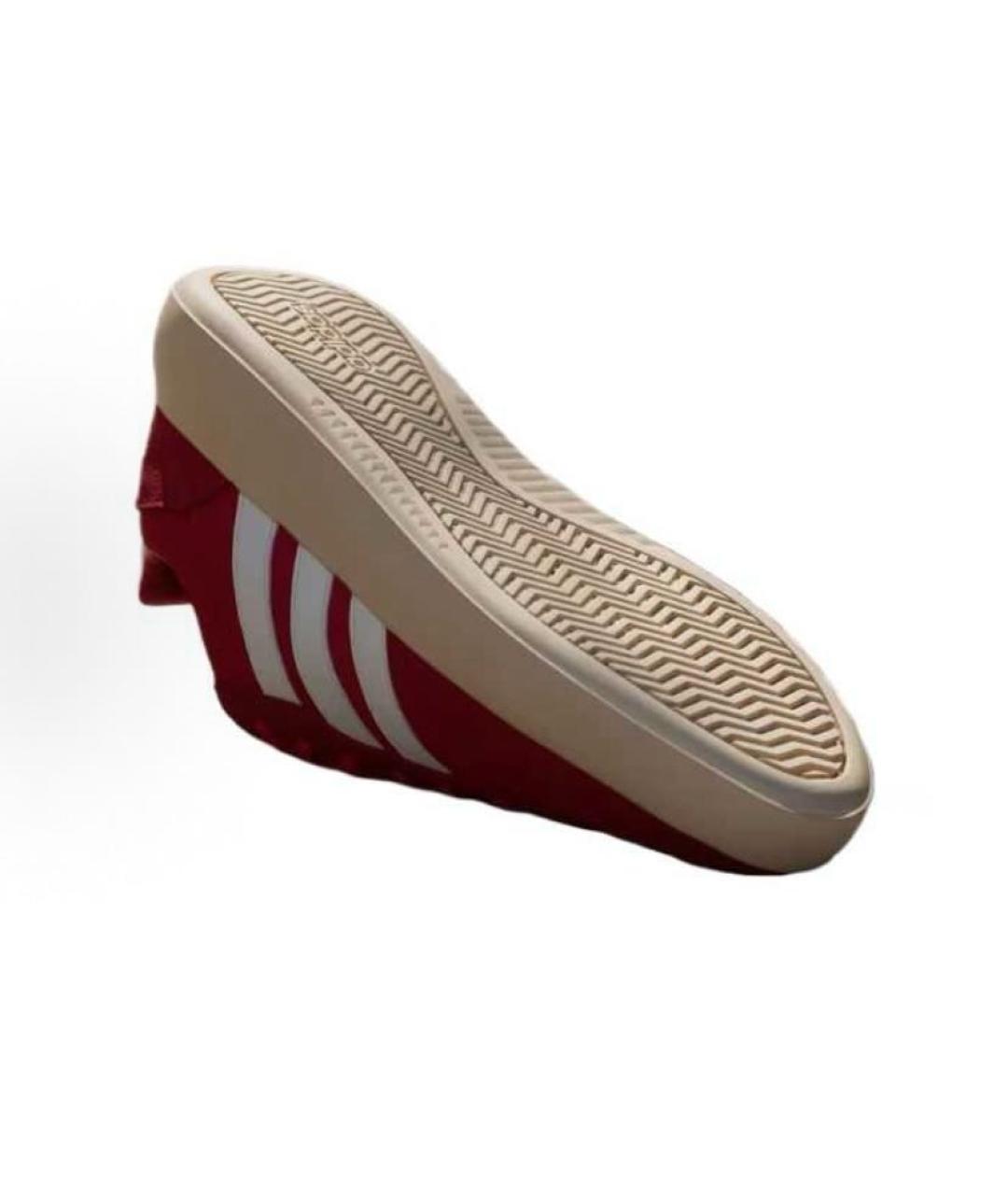 ADIDAS Красные текстильные низкие кроссовки / кеды, фото 4