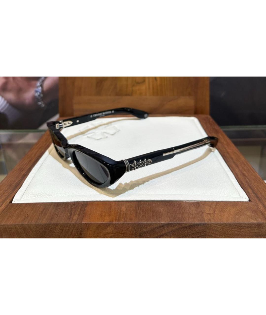 CHROME HEARTS Черные пластиковые солнцезащитные очки, фото 2