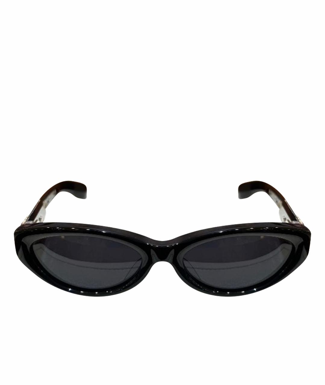 CHROME HEARTS Черные пластиковые солнцезащитные очки, фото 1