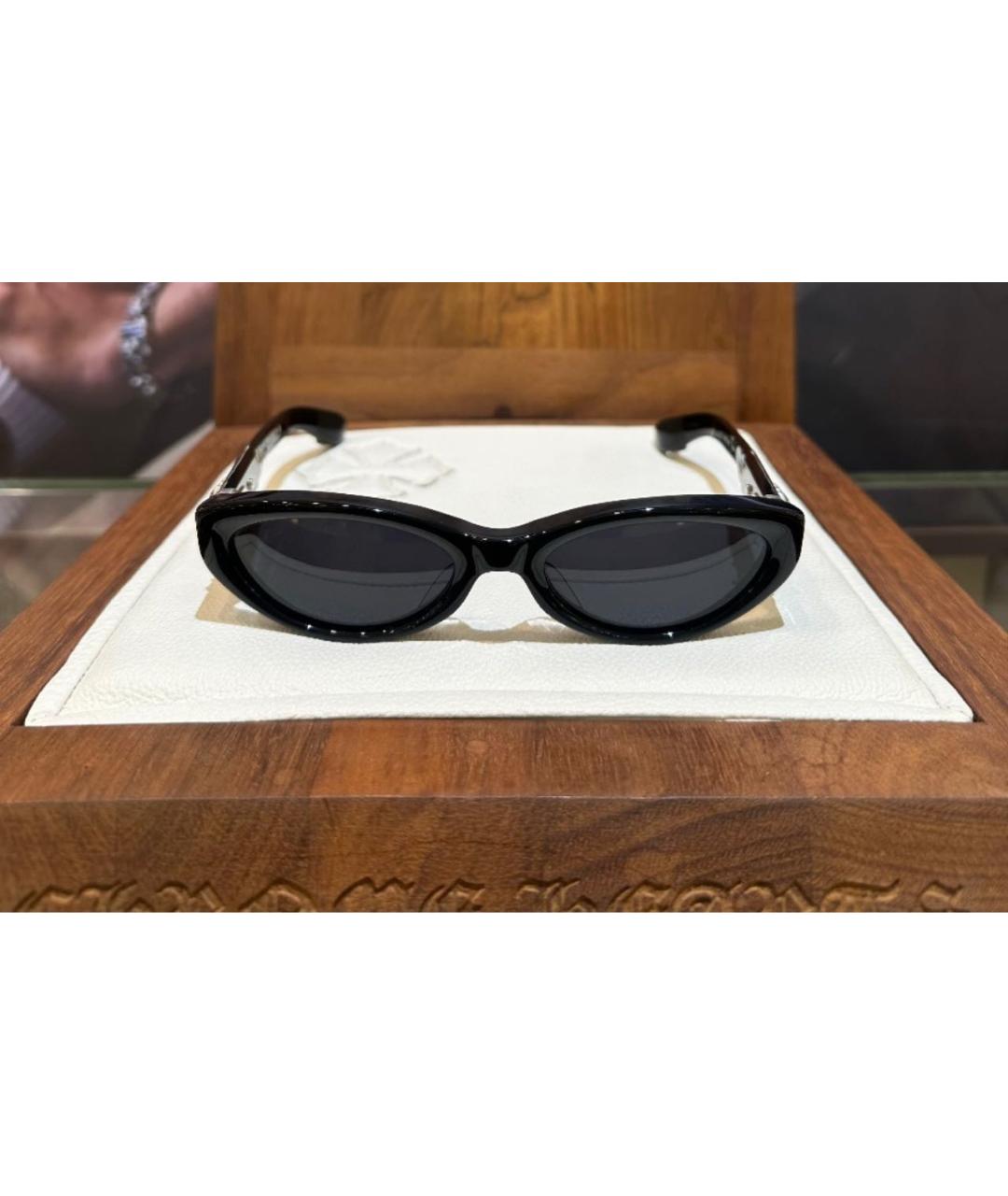 CHROME HEARTS Черные пластиковые солнцезащитные очки, фото 5