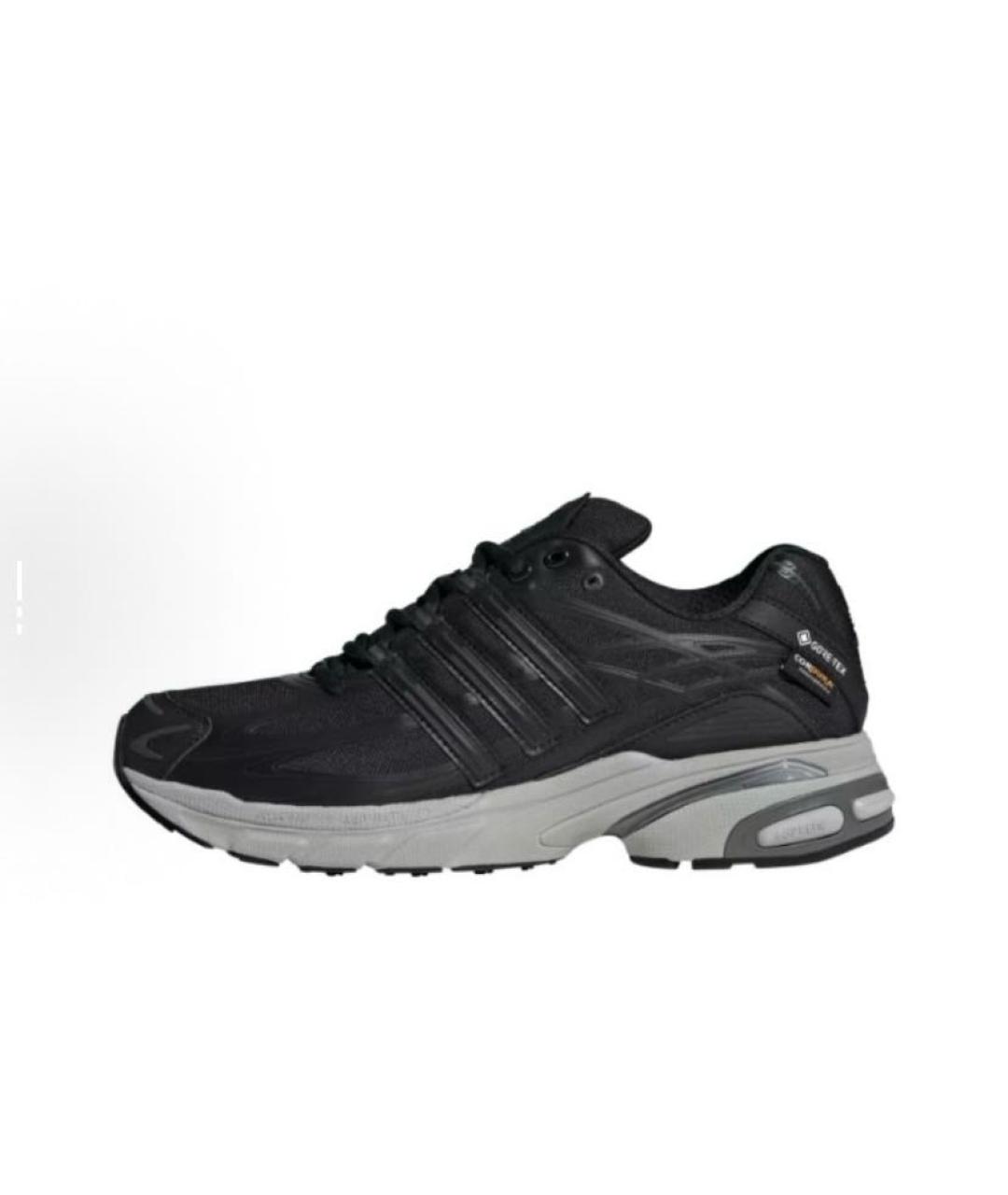 ADIDAS Черные текстильные низкие кроссовки / кеды, фото 3
