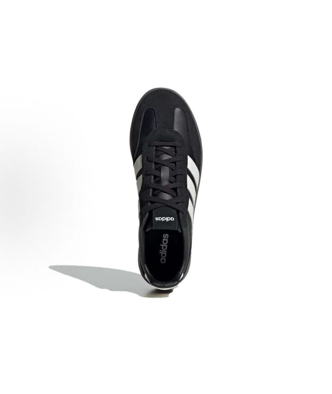 ADIDAS Черные кожаные низкие кроссовки / кеды, фото 4