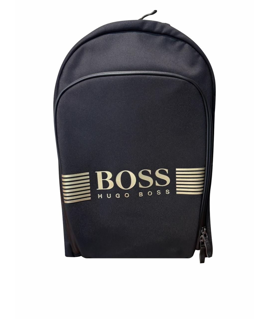 HUGO BOSS Черный синтетический рюкзак, фото 1