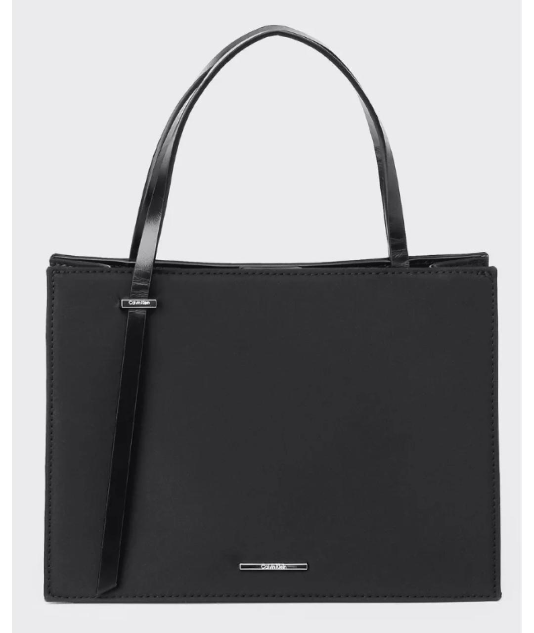 CALVIN KLEIN Черная сумка тоут, фото 4
