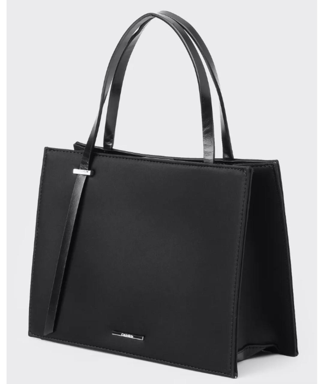 CALVIN KLEIN Черная сумка тоут, фото 2