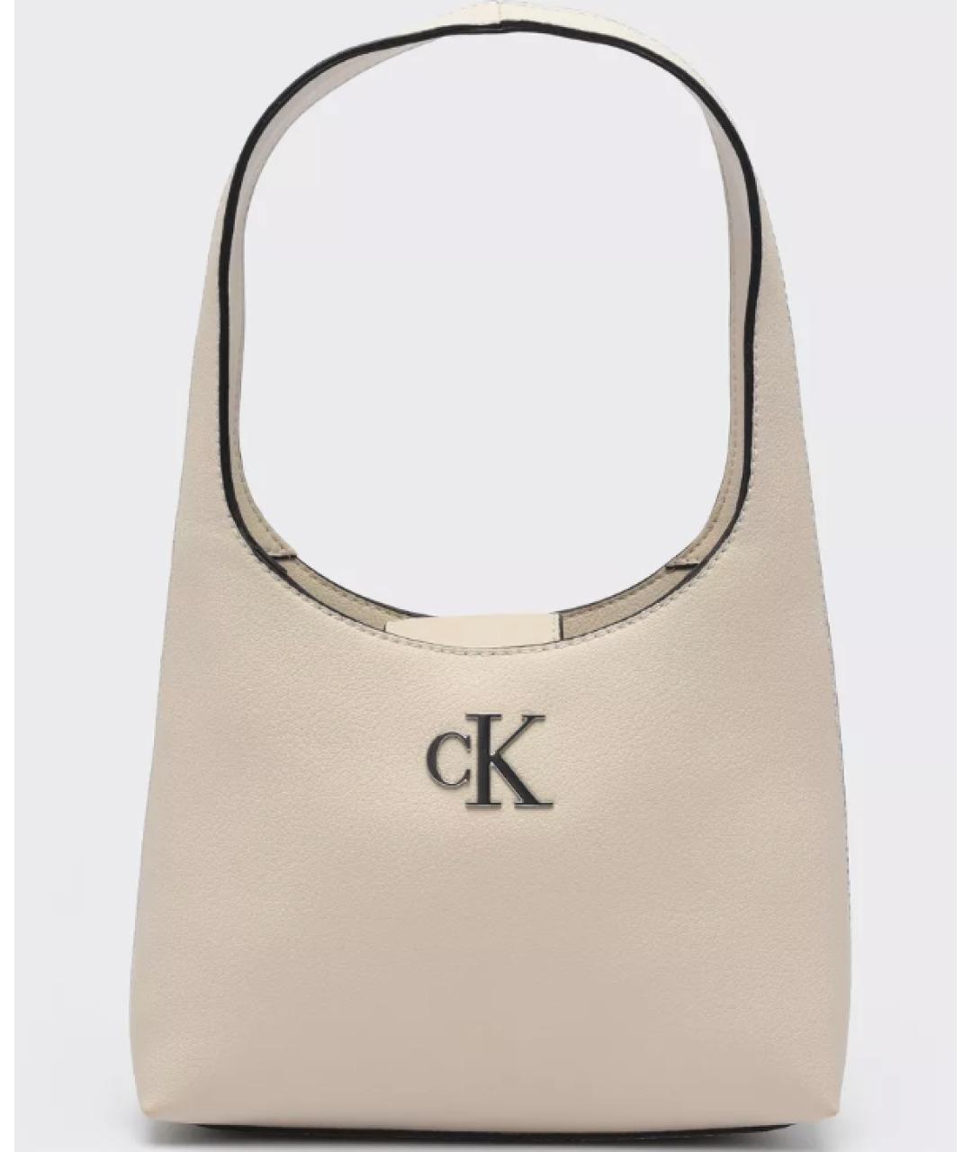 CALVIN KLEIN Бежевая сумка через плечо, фото 3