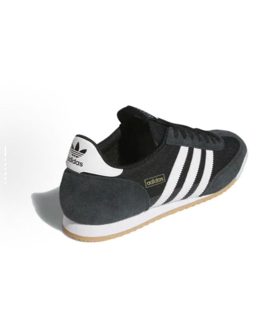 ADIDAS Черные текстильные низкие кроссовки / кеды, фото 5