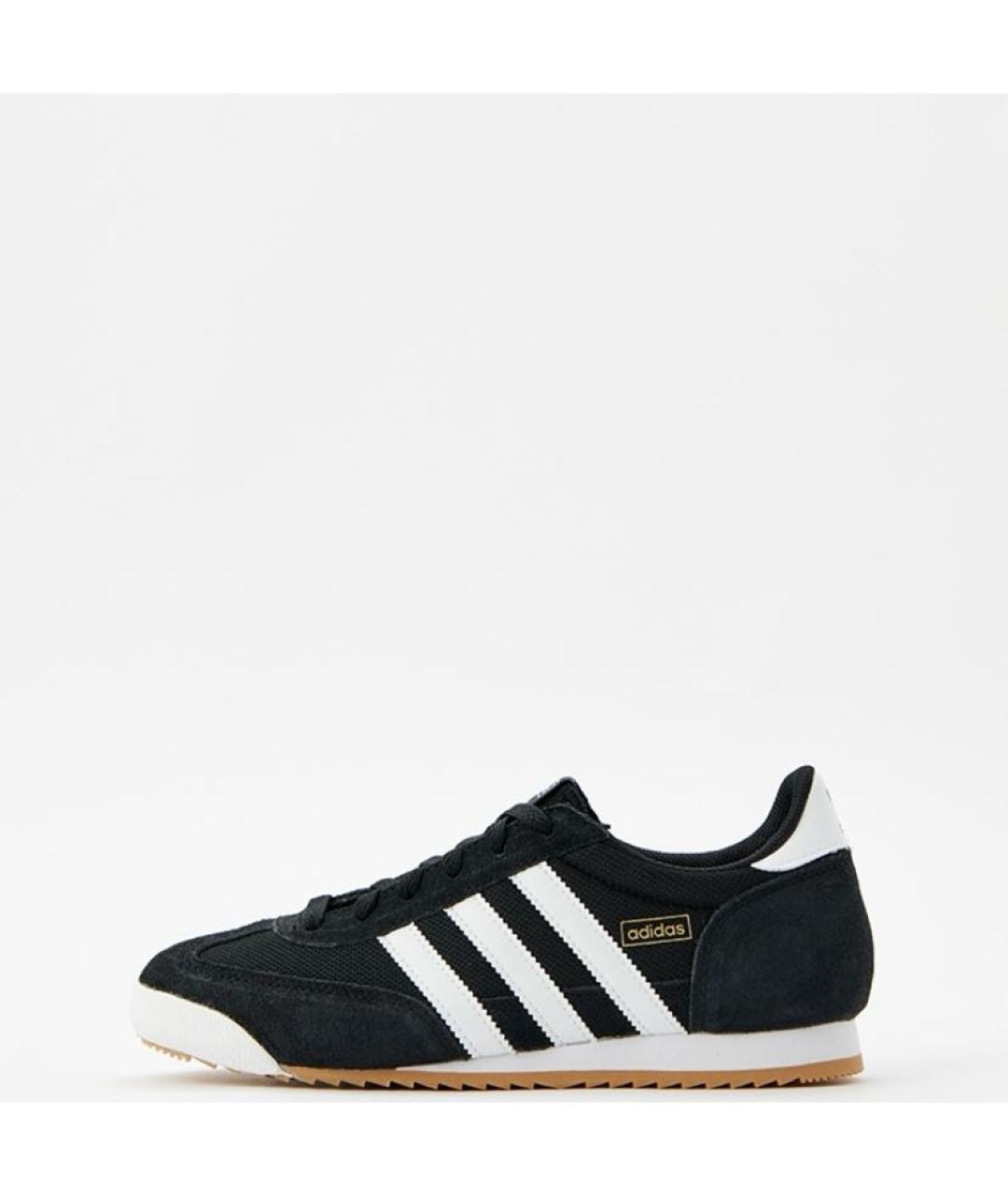 ADIDAS Черные текстильные низкие кроссовки / кеды, фото 2