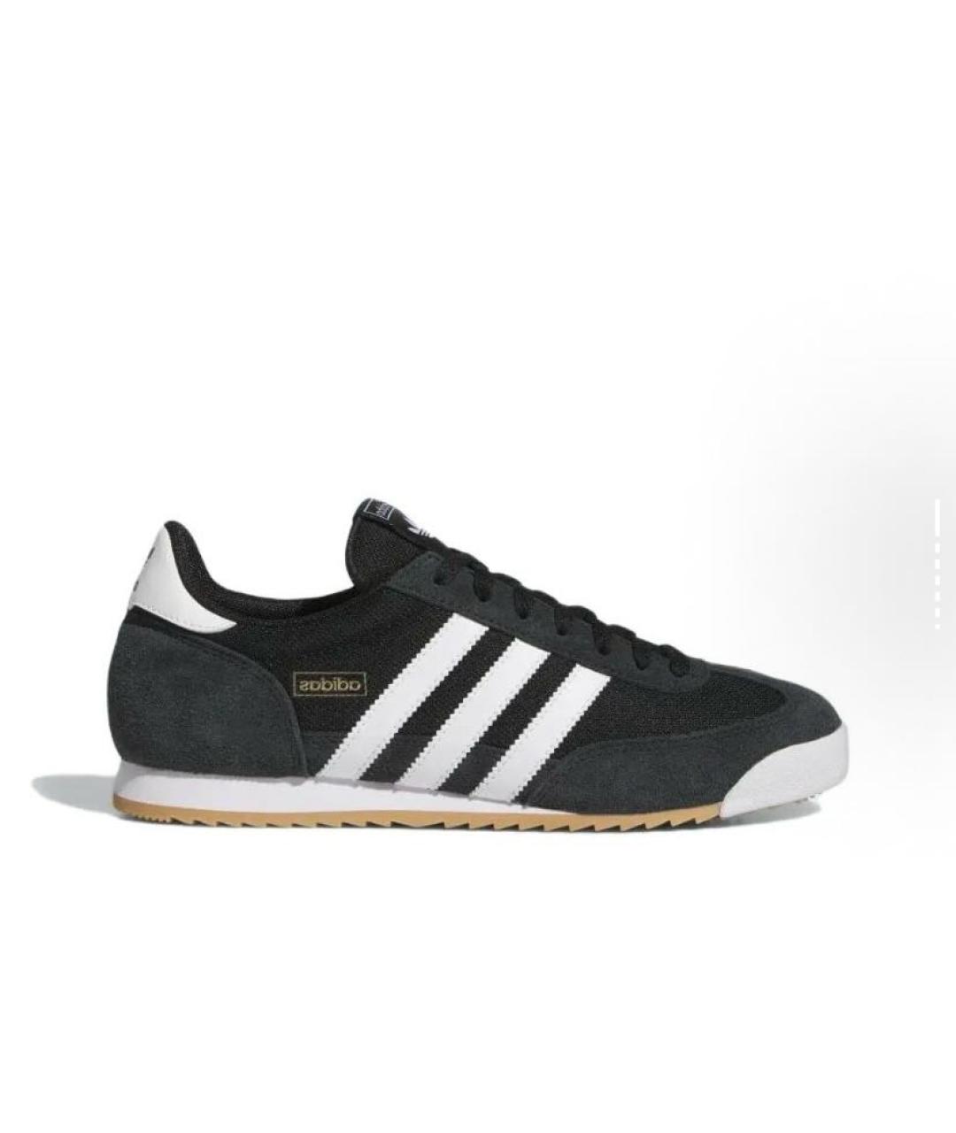 ADIDAS Черные текстильные низкие кроссовки / кеды, фото 7