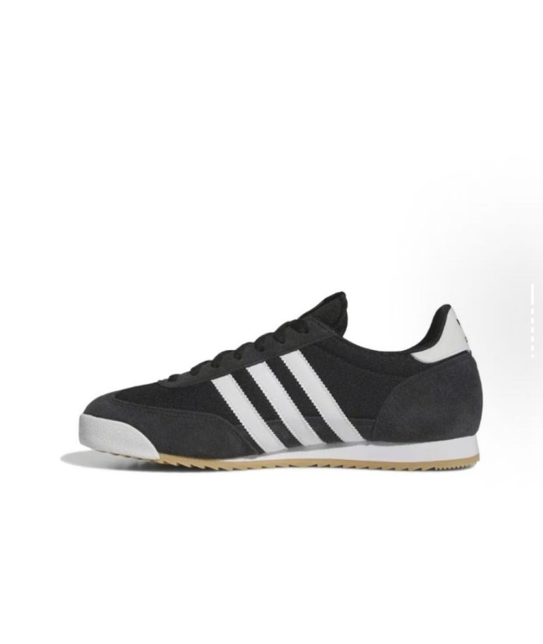 ADIDAS Черные текстильные низкие кроссовки / кеды, фото 3