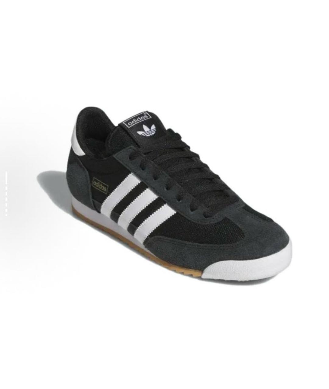 ADIDAS Черные текстильные низкие кроссовки / кеды, фото 4
