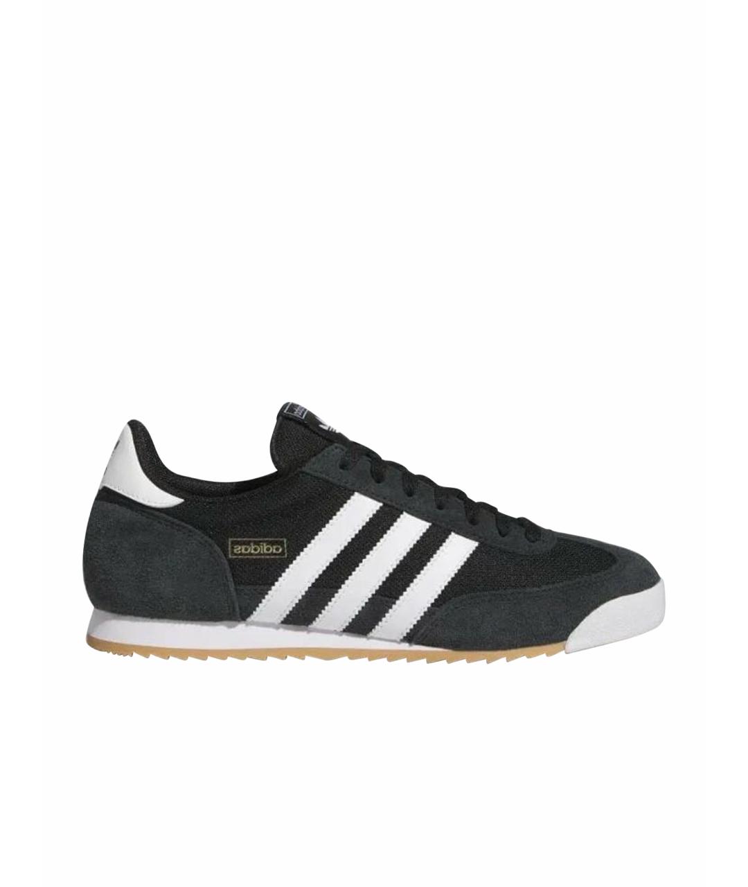 ADIDAS Черные текстильные низкие кроссовки / кеды, фото 1