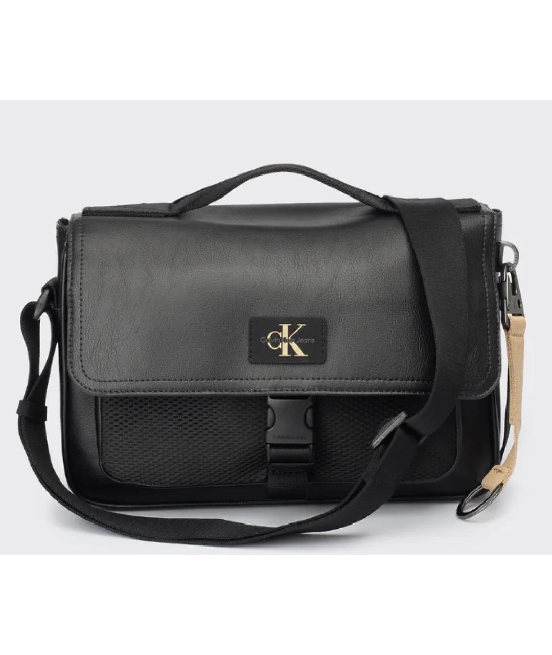 CALVIN KLEIN Черная сумка на плечо, фото 3