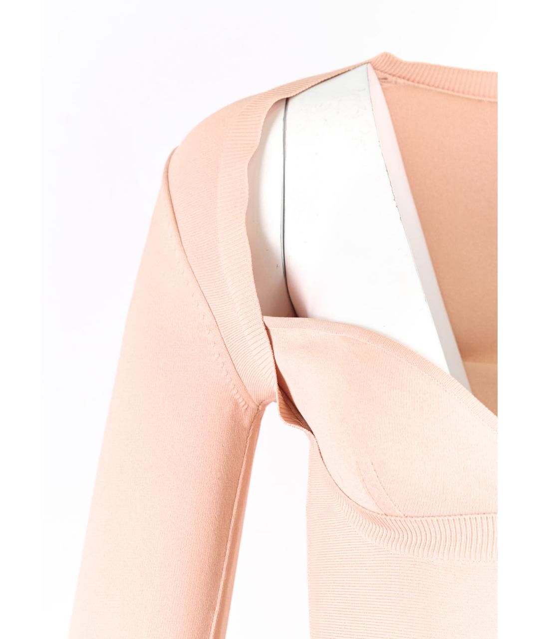 MCQ ALEXANDER MCQUEEN Бежевое вискозное повседневное платье, фото 5