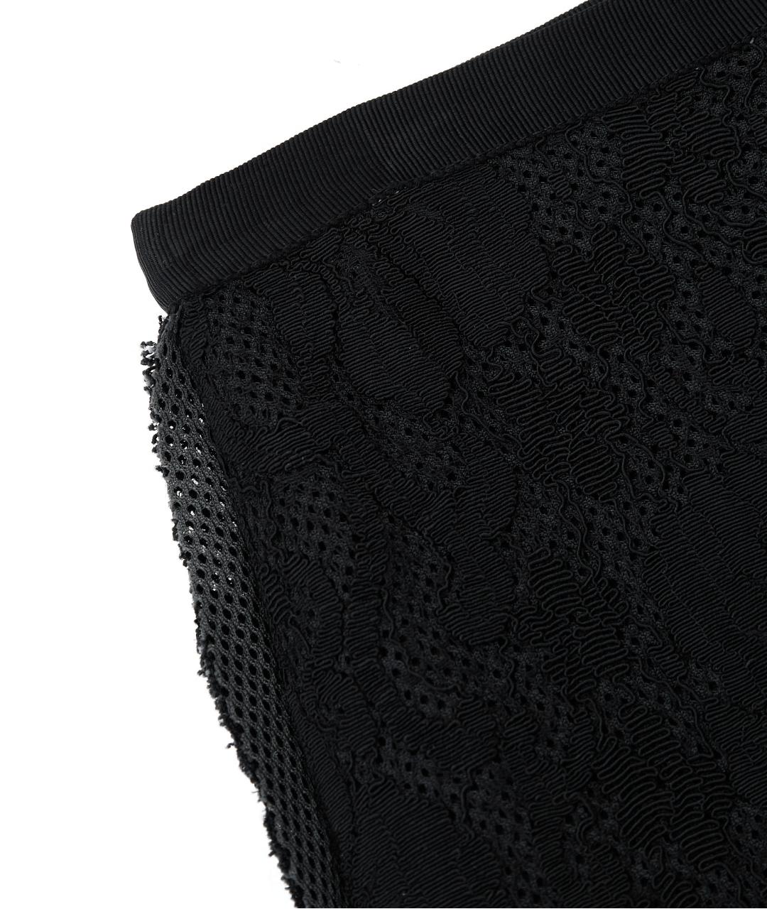 LANVIN Черная юбка мини, фото 5