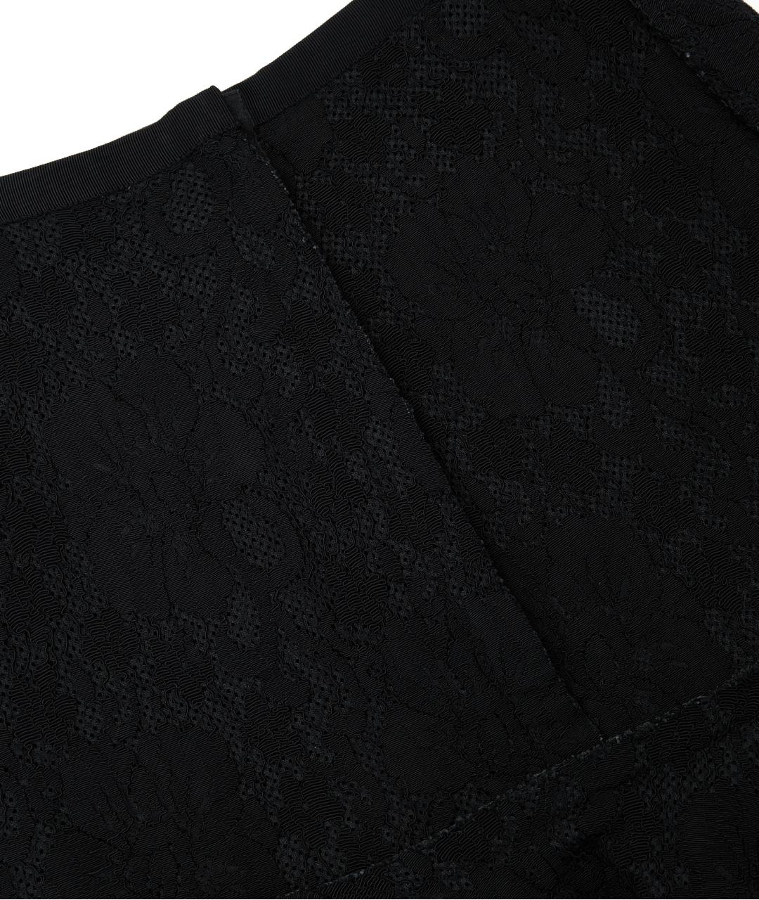 LANVIN Черная юбка мини, фото 4