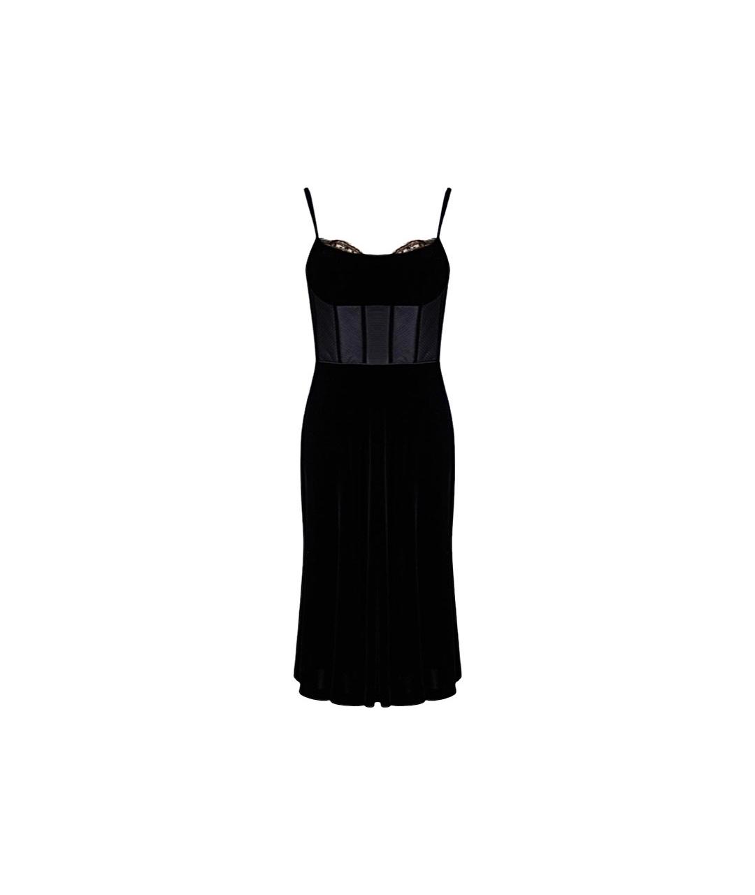 BADGLEY MISCHKA Черное вискозное вечернее платье, фото 6