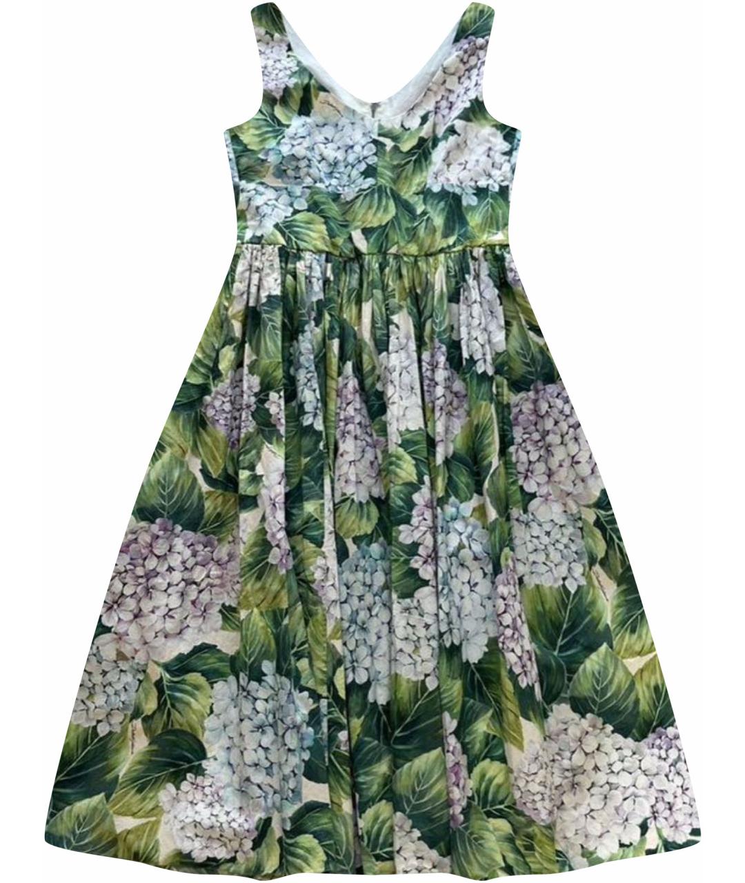 DOLCE&GABBANA Мульти хлопковое повседневное платье, фото 1
