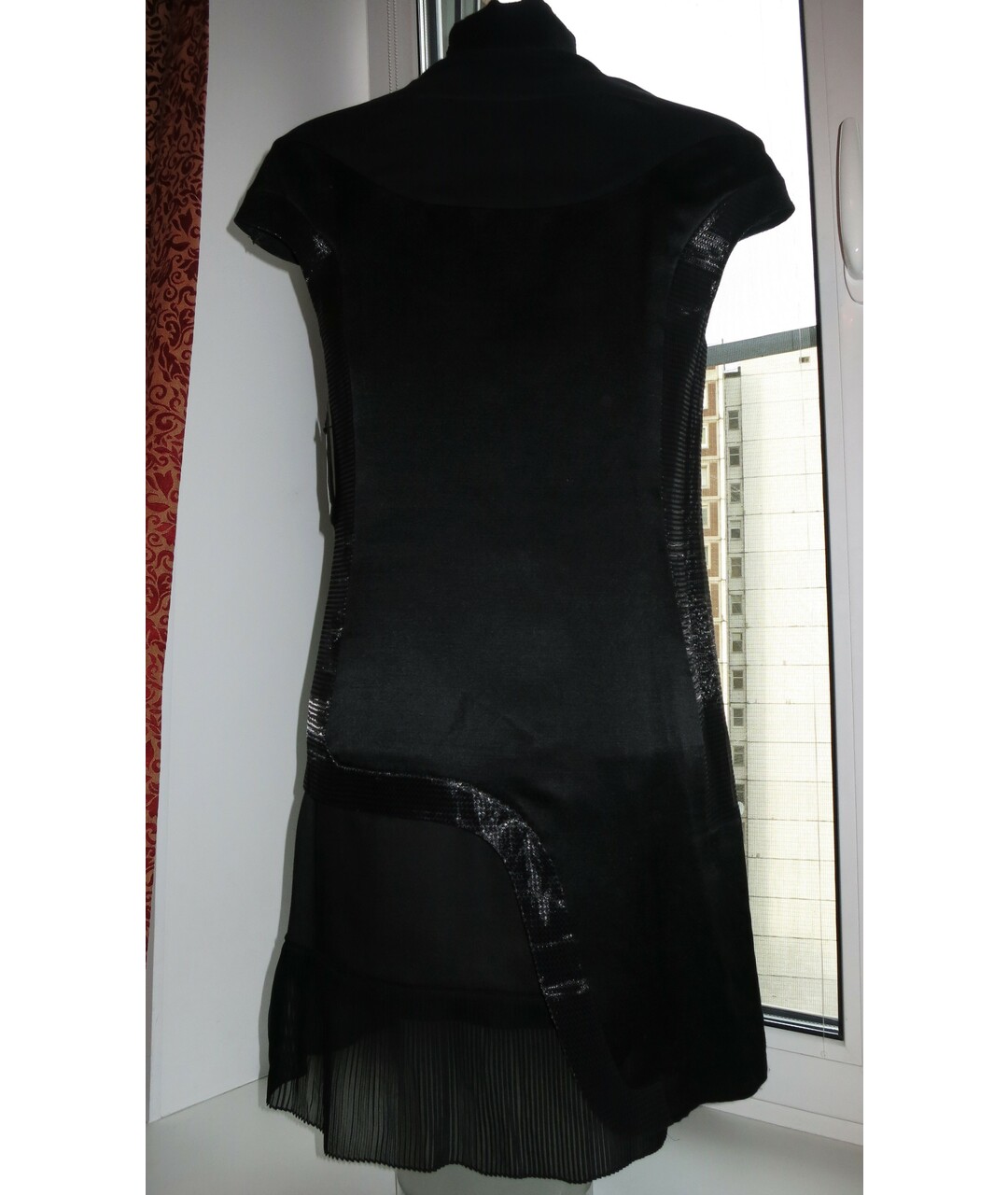 UNDERCOVER Черное шерстяное повседневное платье, фото 3