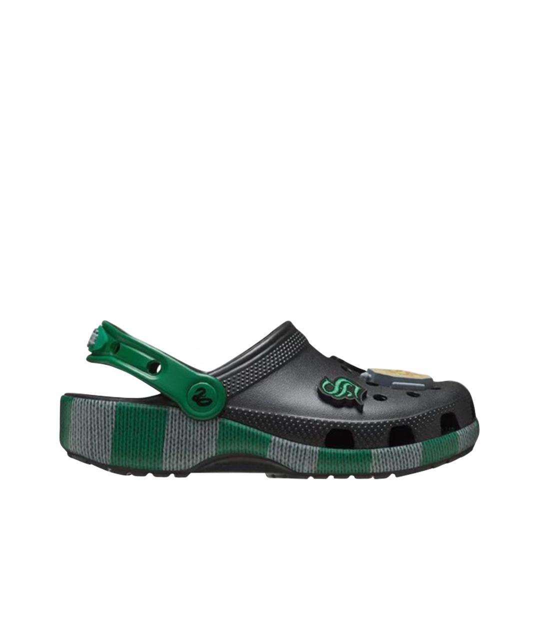 CROCS Черные резиновые сандалии, фото 5