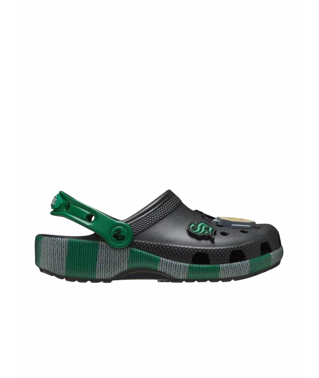 CROCS Черные резиновые сандалии, фото 1