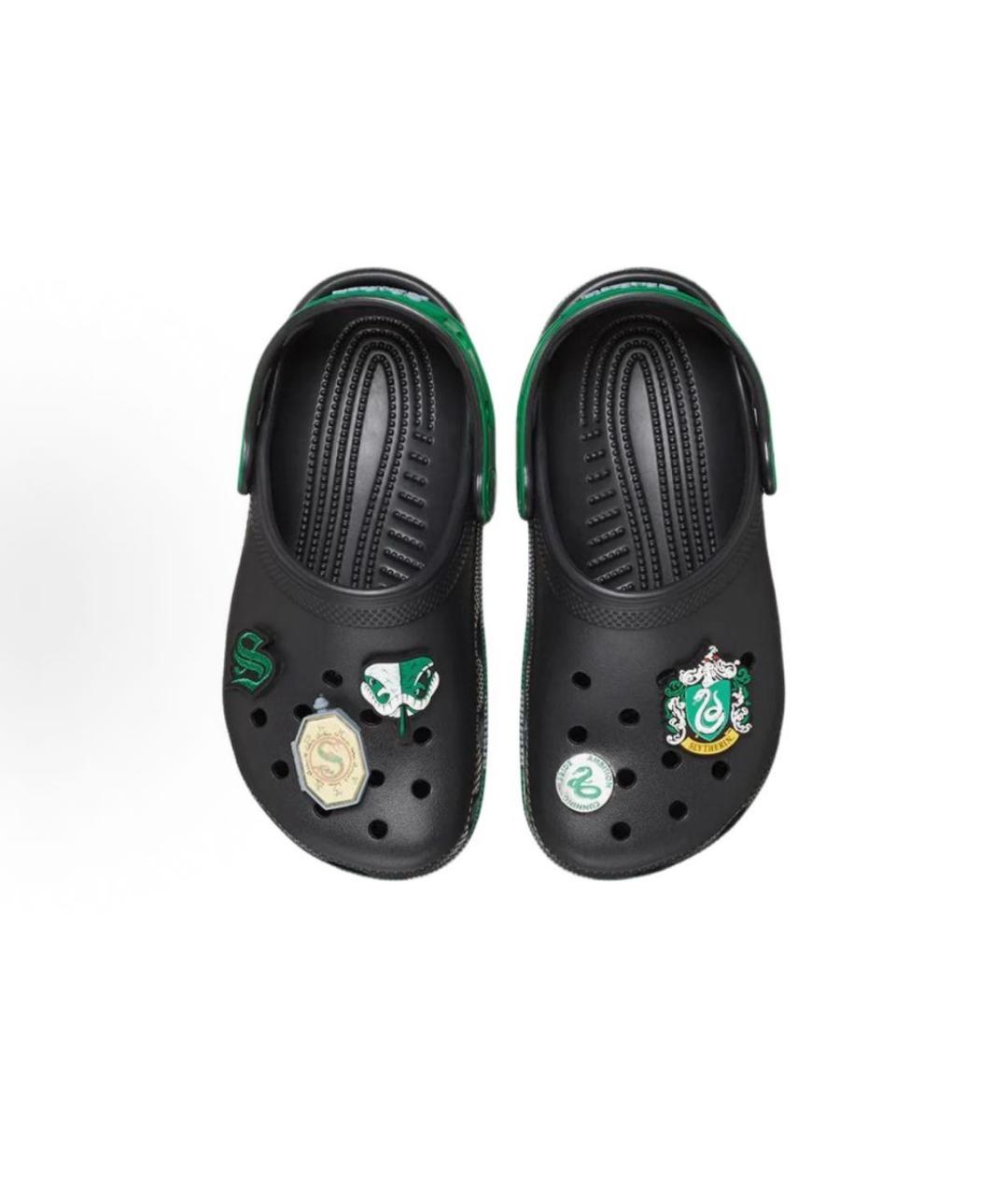 CROCS Черные резиновые сандалии, фото 4