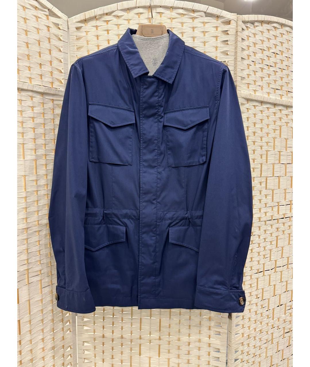 BRUNELLO CUCINELLI Синяя куртка, фото 6
