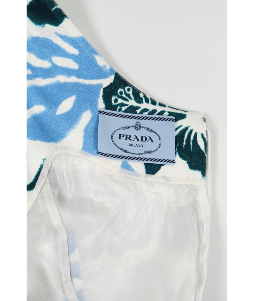 PRADA Мульти хлопко-эластановое коктейльное платье, фото 3
