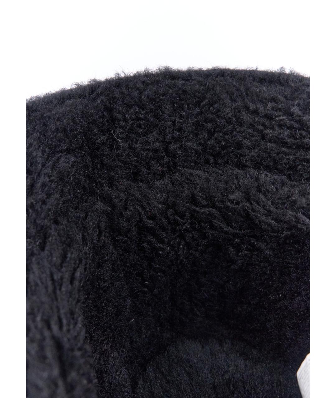 MAX MARA Черная шерстяная шляпа, фото 4