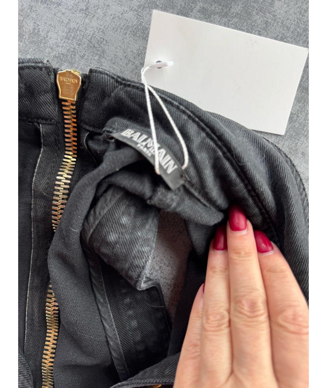 BALMAIN Черное хлопковое платье, фото 3