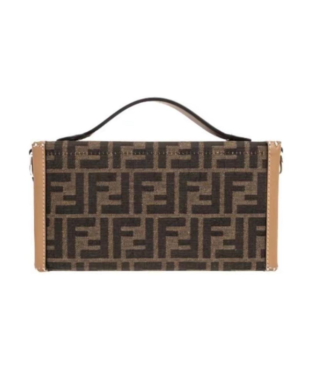 FENDI Коричневая сумка на плечо, фото 3
