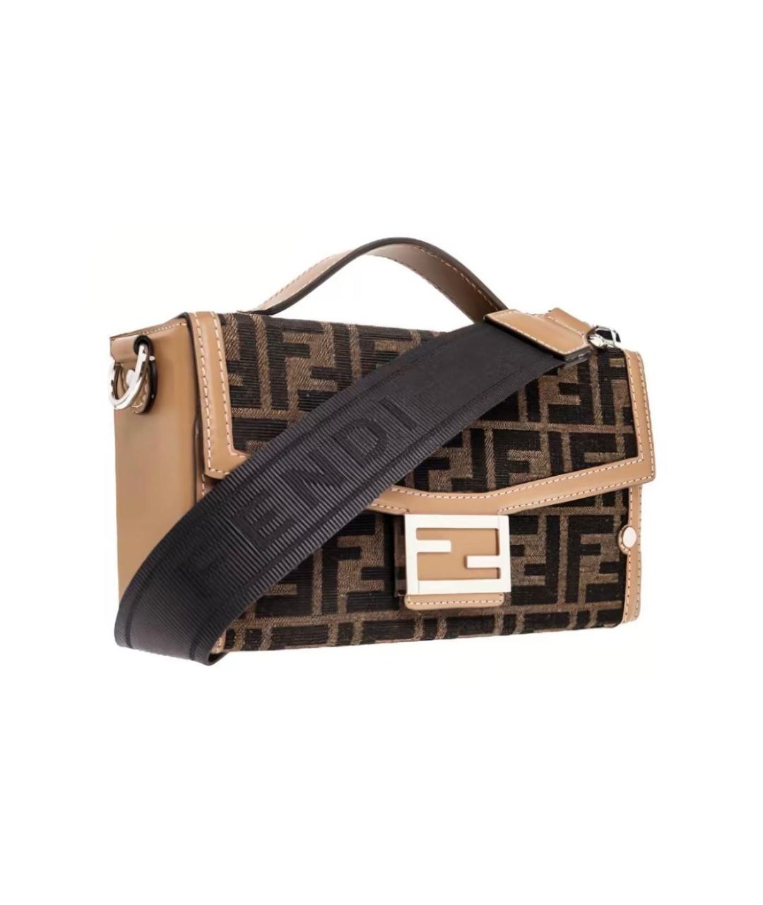 FENDI Коричневая сумка на плечо, фото 2