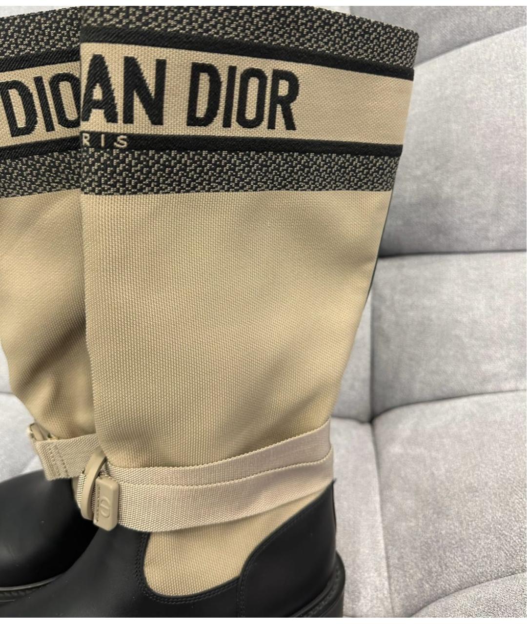 CHRISTIAN DIOR Черные сапоги, фото 3