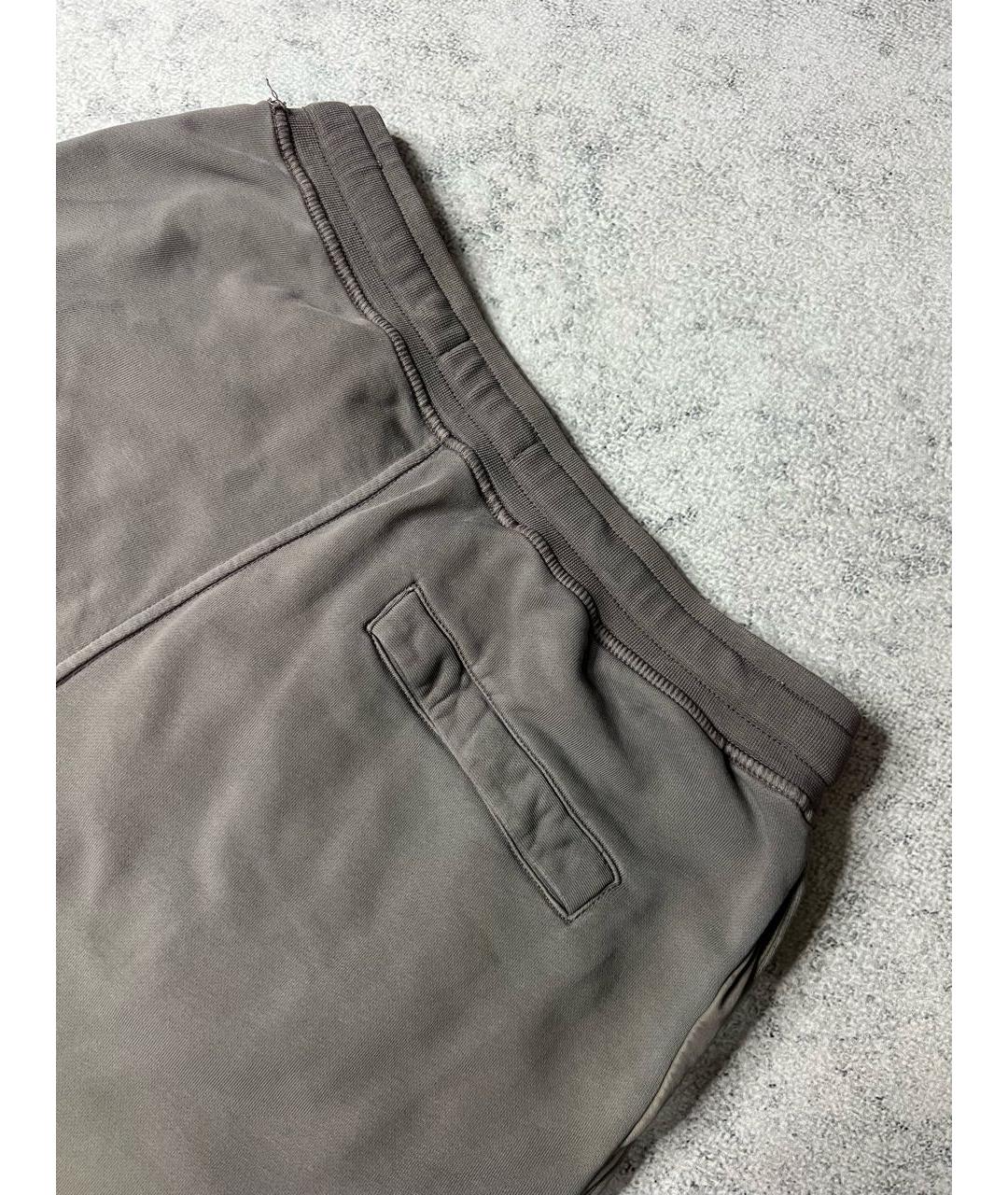 STONE ISLAND Серые хлопковые шорты, фото 6