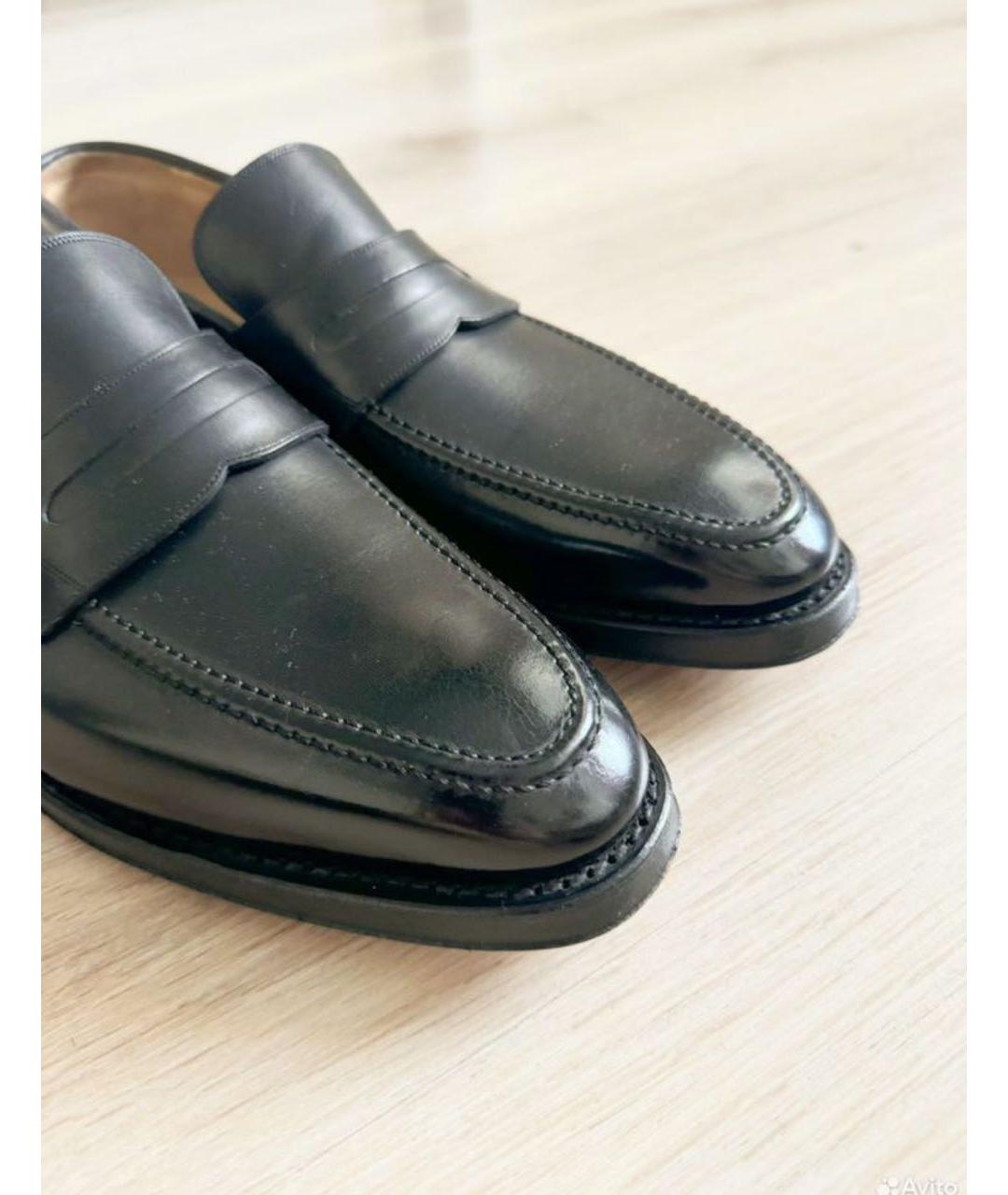 BALLY Черные кожаные лоферы, фото 4