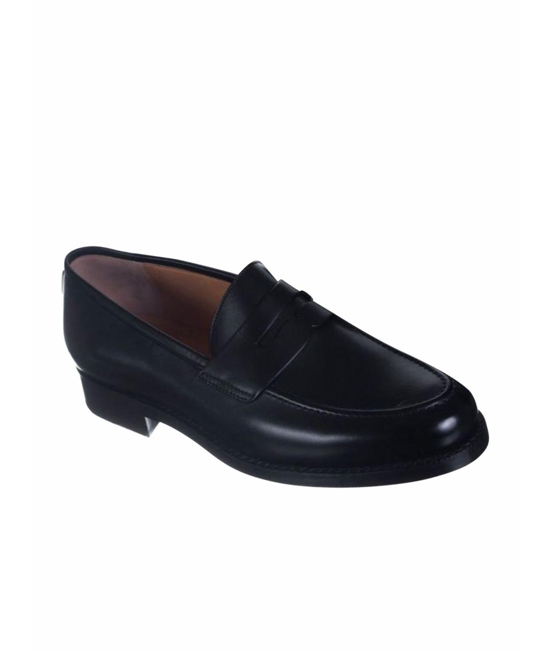 BALLY Черные кожаные лоферы, фото 1