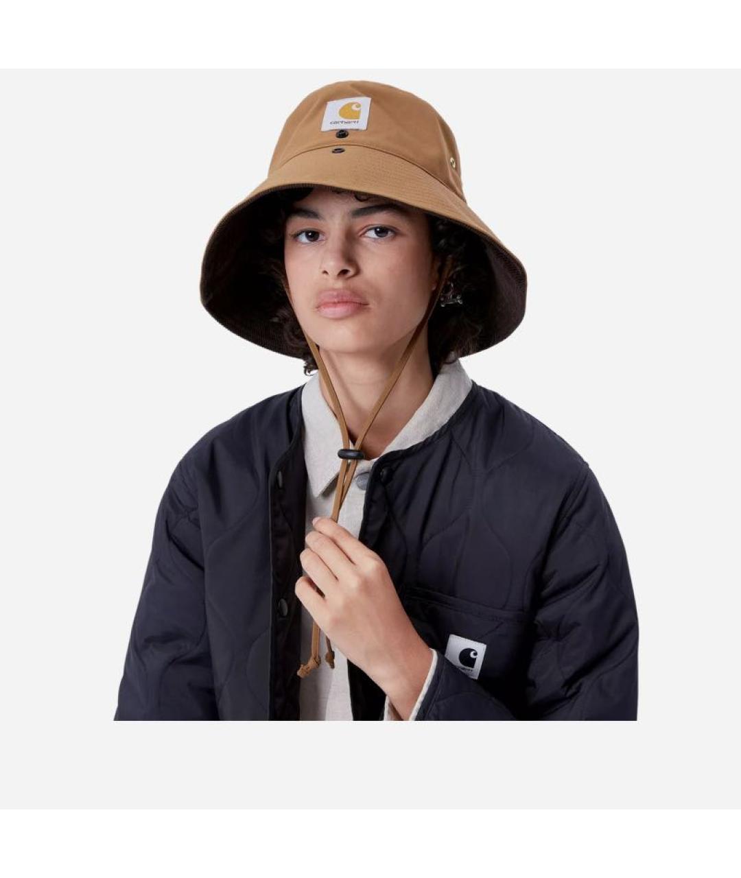 CARHARTT Коричневая хлопковая панама, фото 3