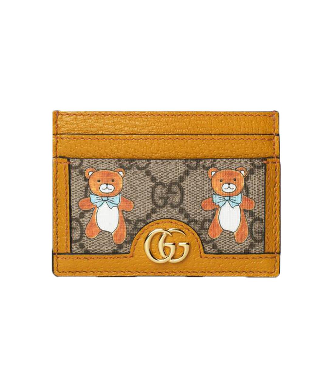 GUCCI Коричневый кардхолдер, фото 1
