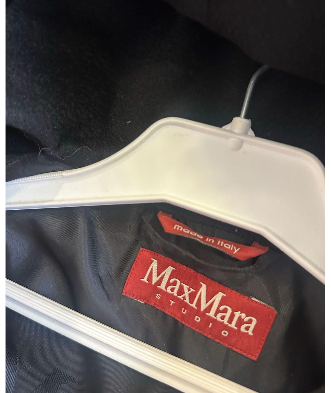 MAX MARA STUDIO Антрацитовое пальто, фото 3
