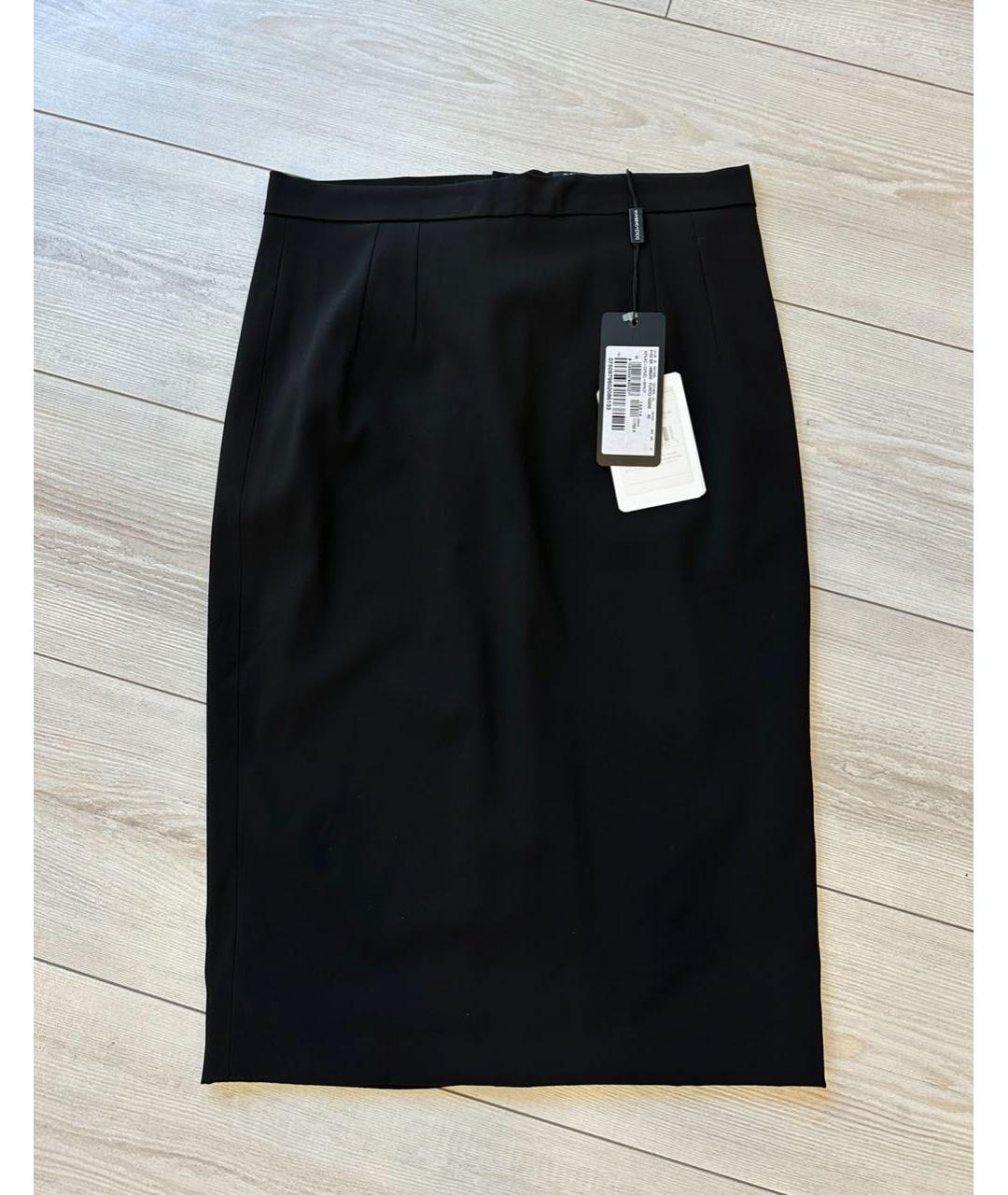 DOLCE&GABBANA Черная юбка миди, фото 5