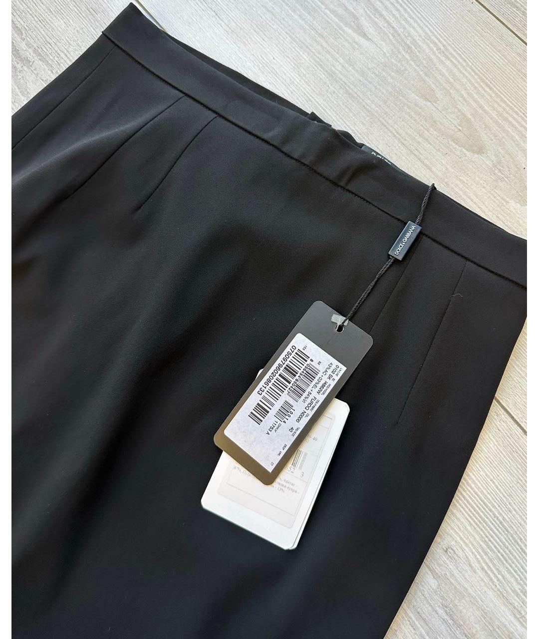 DOLCE&GABBANA Черная юбка миди, фото 2