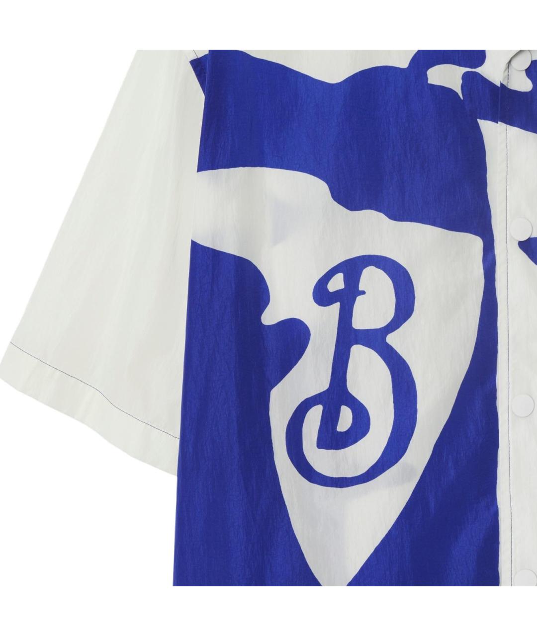 BURBERRY Синяя хлопковая кэжуал рубашка, фото 5