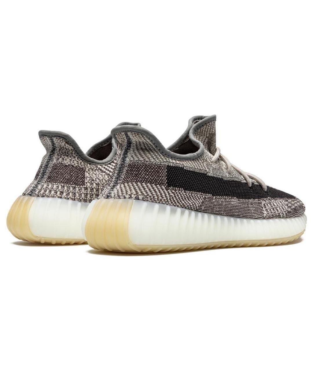 ADIDAS YEEZY Черные текстильные низкие кроссовки / кеды, фото 5
