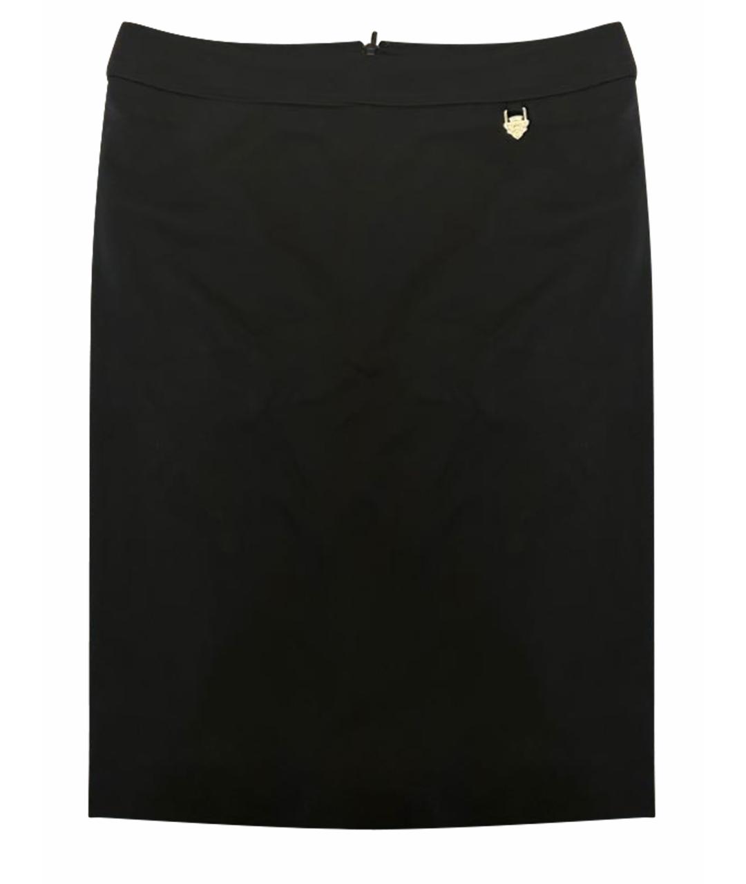GUCCI Черная хлопковая юбка макси, фото 1